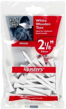 Golf teeji Masters Golf Wood Tees 2 1/8 Inch White 25 pcs - 1