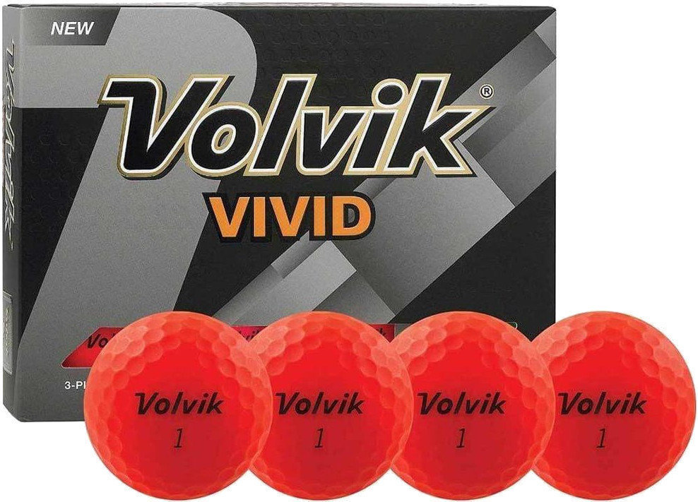 Golf Balls Volvik Vivid Red