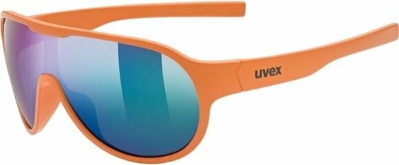 Cycling Glasses UVEX Sportstyle 512 Orange Mat/Green Mirrored Cycling Glasses - 1