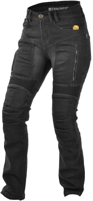 Calças de ganga para motociclismo Trilobite 661 Parado Ladies Black 36 Calças de ganga para motociclismo