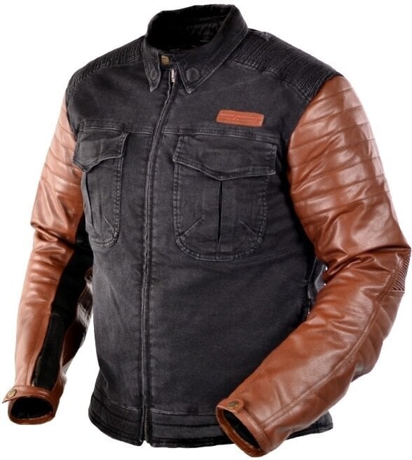 Textilní bunda Trilobite 964 Acid Scrambler Denim Jacket Brown XL Textilní bunda