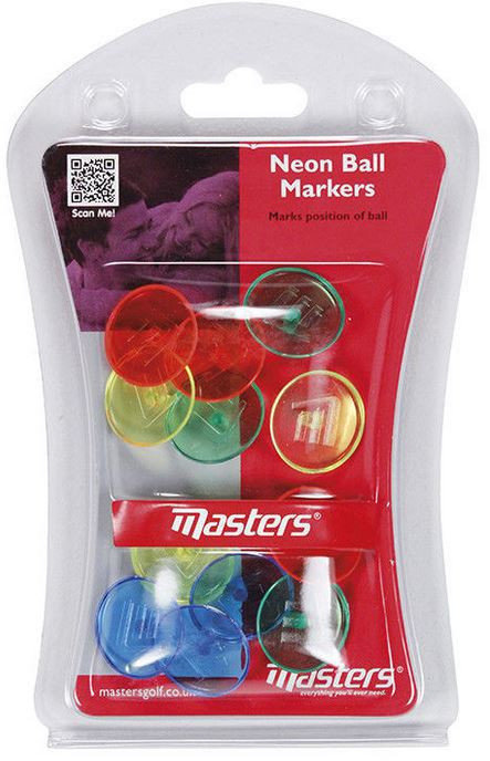 Δείκτης Μπάλας Masters Golf Neon Ball Markers X 12