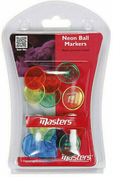 Ballmarker Masters Golf Neon Ball Markers X 12 - 1