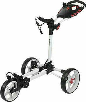Ръчна количка за голф Fastfold Flat Fold White/White Golf Trolley - 1