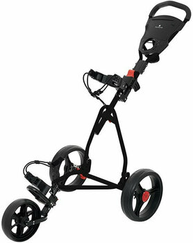 Ročni voziček za golf Fastfold Flat Fold Junior Black Golf Trolley - 1
