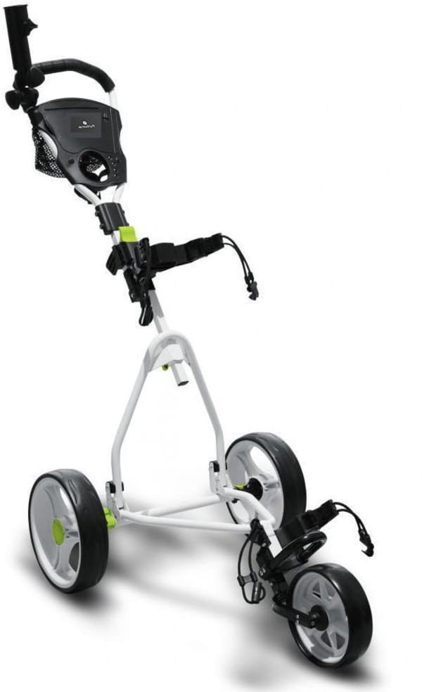 Chariot de golf manuel Fastfold Flat Fold Junior White Golf Trolley