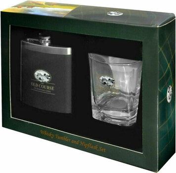 ST ANDREWS WHISKEY HIPFLASK AND TUMBLER 