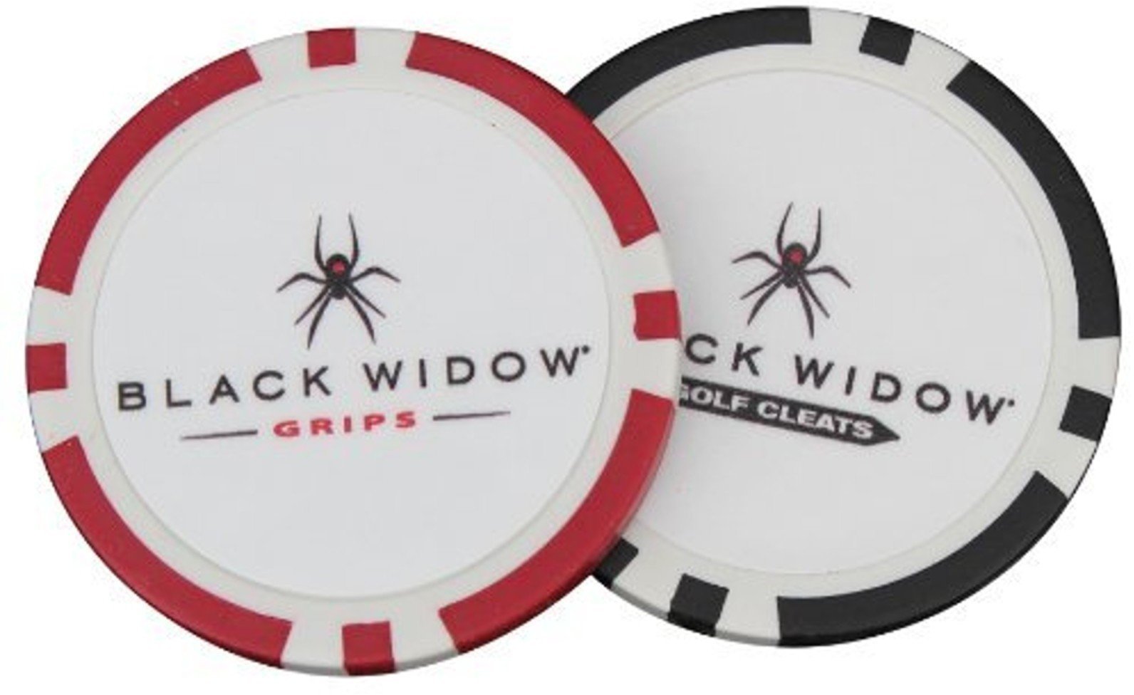Divot oprema PTS Poker Chip Ball Marker Blk/Wht