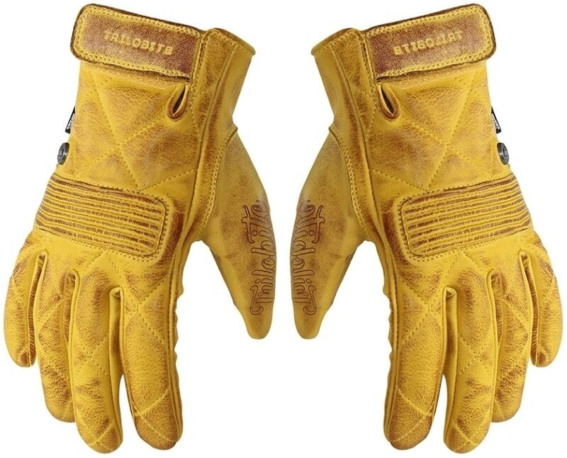 Motorcycle Gloves Trilobite 1941 Faster Gloves Yellow 4XL Motorcycle Gloves