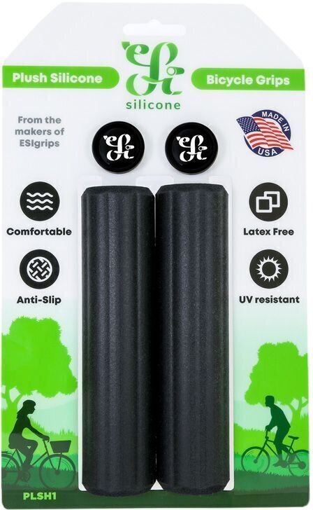 Puños ESI Grips Plush Black 35.0 Puños