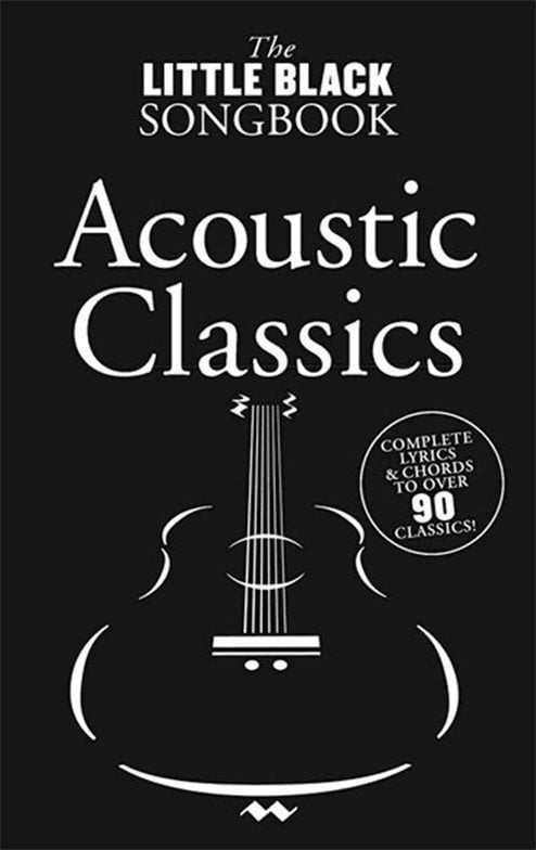Music sheet for guitars and bass guitars The Little Black Songbook Acoustic Classics Music Book