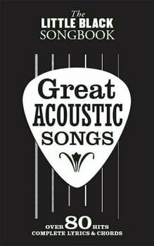 Bladmuziek voor gitaren en basgitaren The Little Black Songbook Great Acoustic Songs Muziekblad - 1