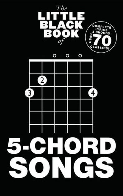 Music sheet for guitars and bass guitars The Little Black Songbook The Little Black Book Of 5-Chord Songs Music Book