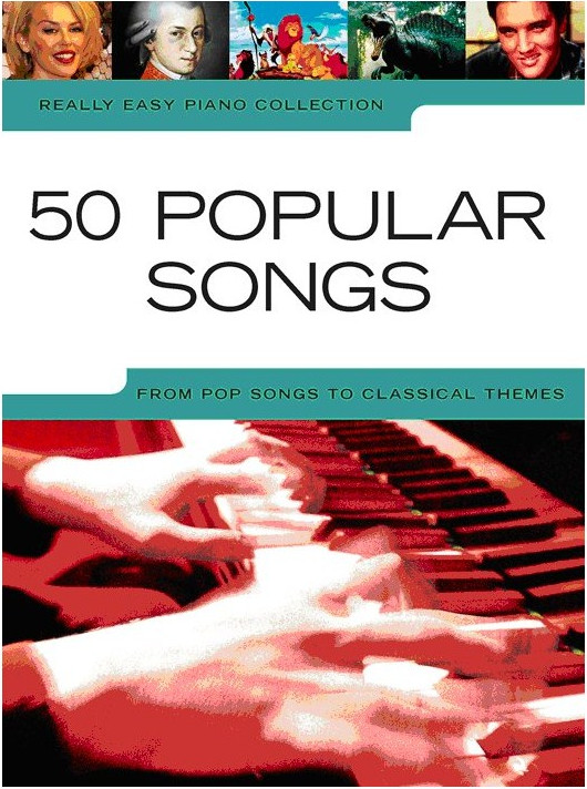 Music Sales Really Easy Piano 50 Popular Songs Music Book Muziker
