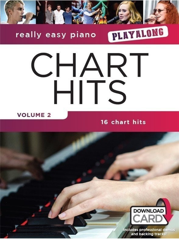 Noder til klaverer Music Sales Really Easy Piano Playalong: Chart Hits Volume 2 Musik bog