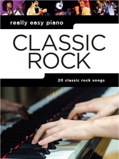 Noder til klaverer Music Sales Really Easy Piano: Classic Rock Musik bog