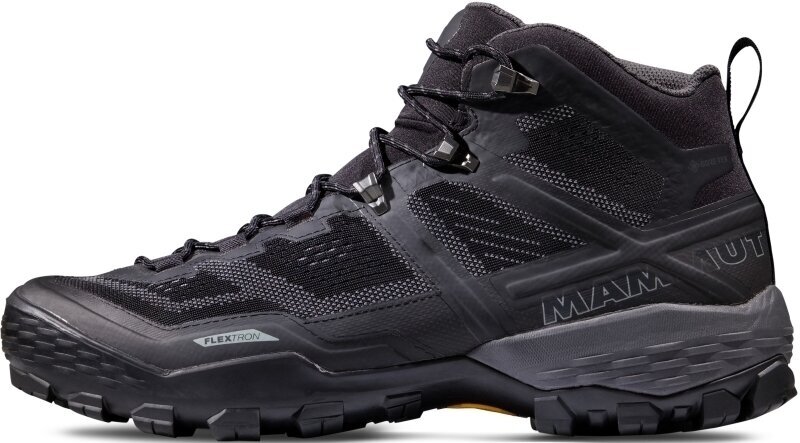 Pantofi trekking de bărbați Mammut Ducan Mid GTX Black/Dark Titanium 41 1/3 Pantofi trekking de bărbați