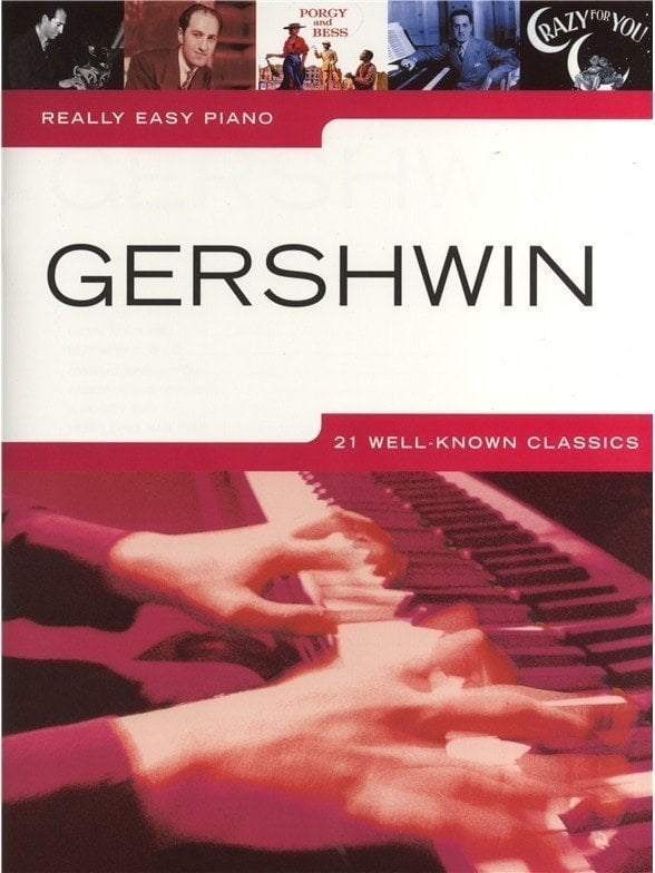 Παρτιτούρες για Πληκτροφόρα Όργανα Music Sales Really Easy Piano: Gershwin Μουσικές νότες