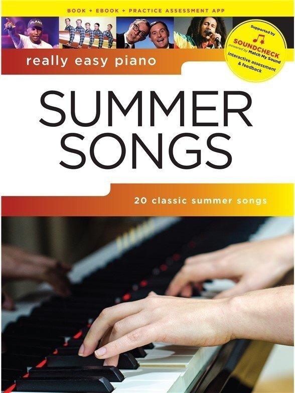 Nuotit pianoille Music Sales Really Easy Piano: Summer Songs Piano-Vocal
