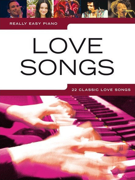 Noty pre klávesové nástroje Music Sales Really Easy Piano: Love Songs Noty