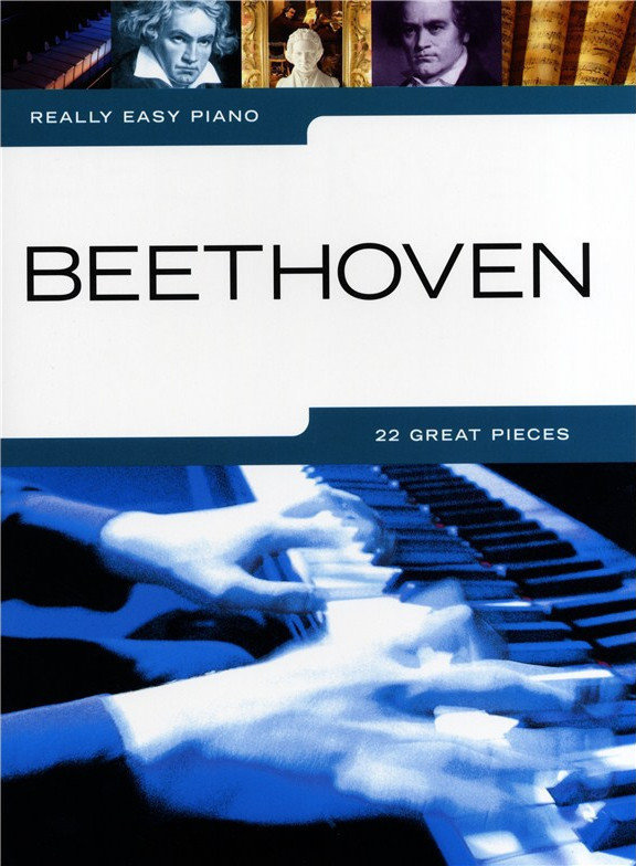 Music sheet for pianos Music Sales Really Easy Piano: Beethoven Music Book
