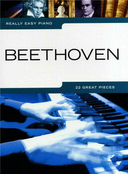 Music sheet for pianos Music Sales Really Easy Piano: Beethoven Music Book - 1
