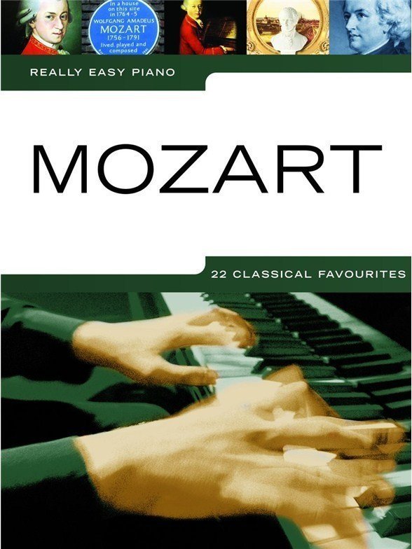 Nuotit pianoille Music Sales Really Easy Piano: Mozart Nuottikirja