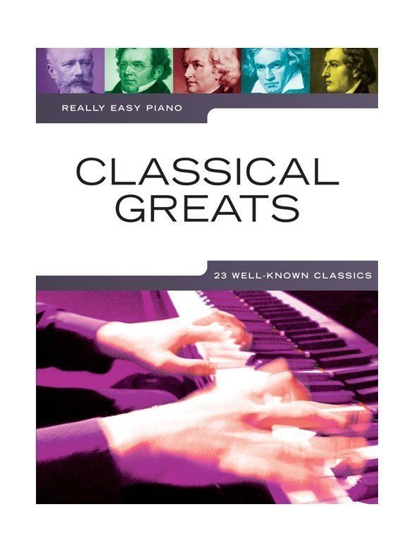 Noder til klaverer Music Sales Really Easy Piano: Classical Greats Musik bog