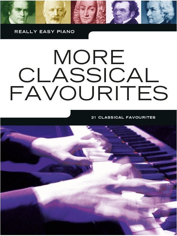Noty pre klávesové nástroje Music Sales Really Easy Piano: More Classical Favourites Noty