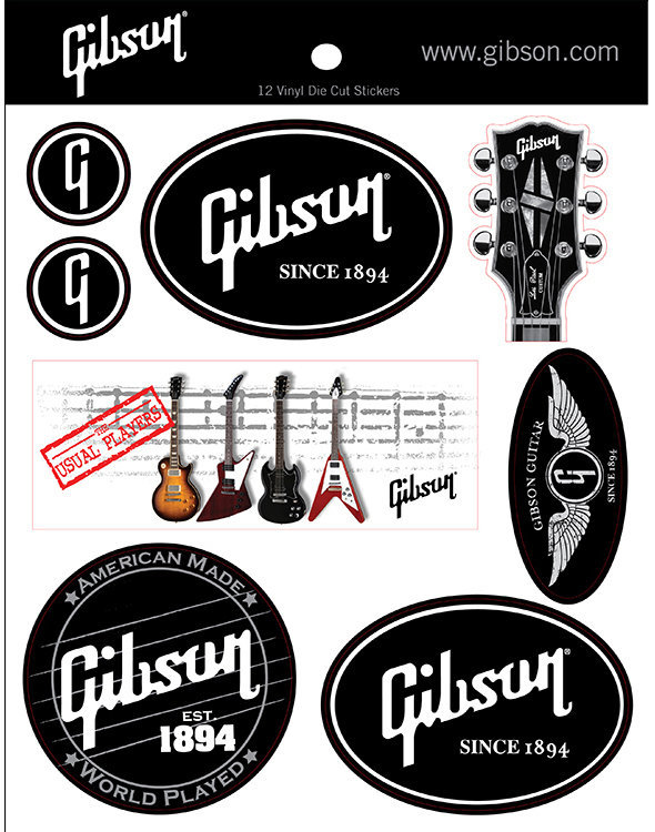Autocollants Gibson Logo Stickers
