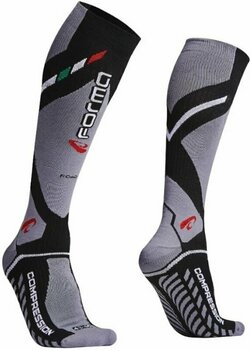 Nogavice Forma Boots Nogavice Road Compression Socks Black/Grey 32/34 - 1