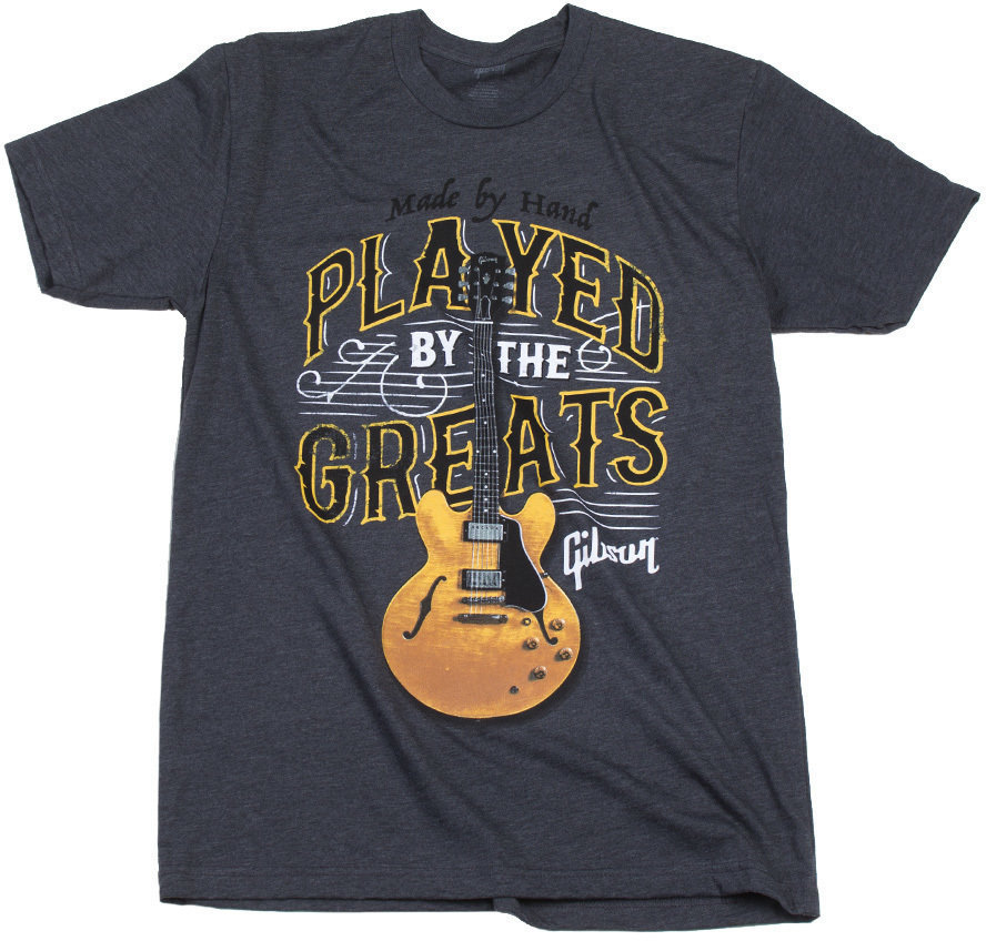 Camiseta de manga corta Gibson Camiseta de manga corta Played By The Greats Charcoal S