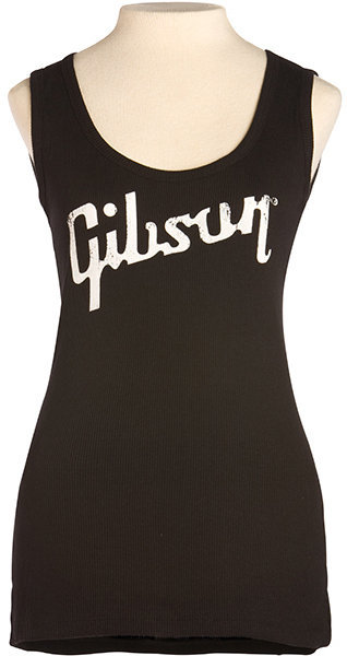 T-Shirt Gibson Distressed Logo Women's Tanktop Black Large