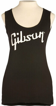 Camiseta de manga corta Gibson Distressed Logo Women's Tanktop Black XL - 1