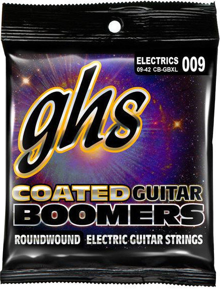 Struny pro elektrickou kytaru GHS Coated Boomers 9-42