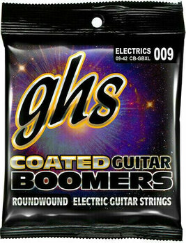 Struny pro elektrickou kytaru GHS Coated Boomers 9-42 - 1