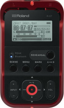 Bärbar digital inspelare Roland R-07 Red - 1
