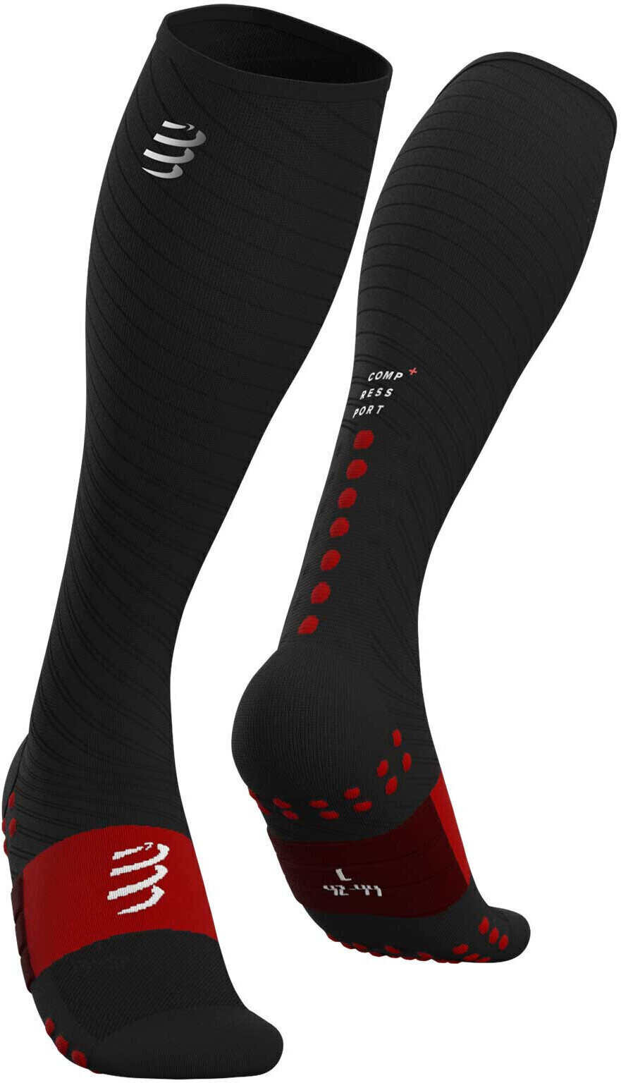 Čarape za trčanje
 Compressport Full Socks Recovery Black 3M Čarape za trčanje