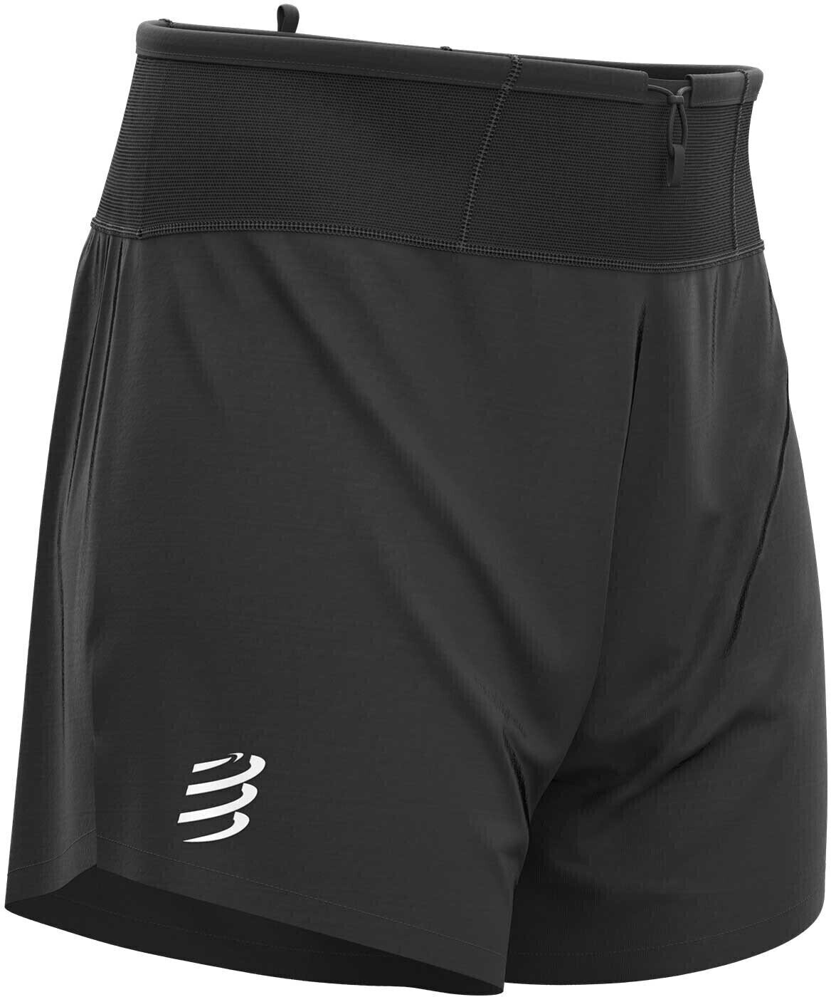 Pantalones cortos para correr Compressport Trail Racing Short Black S Pantalones cortos para correr