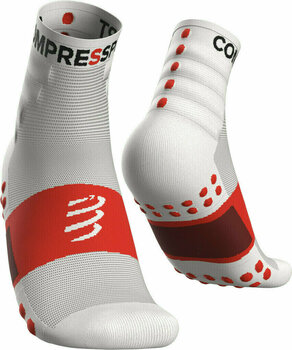 Juoksusukat Compressport Training Socks 2-Pack White T3 Juoksusukat - 1