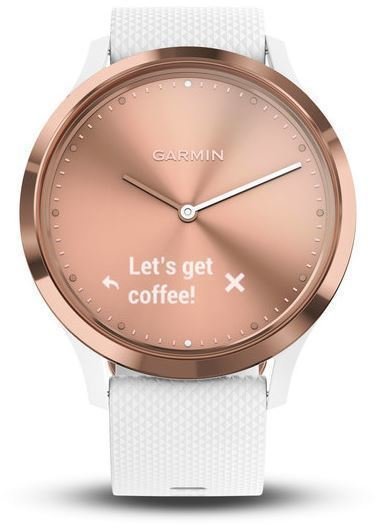 Reloj inteligente / Smartwatch Garmin vivomove HR Sport Rose Gold/White S/M