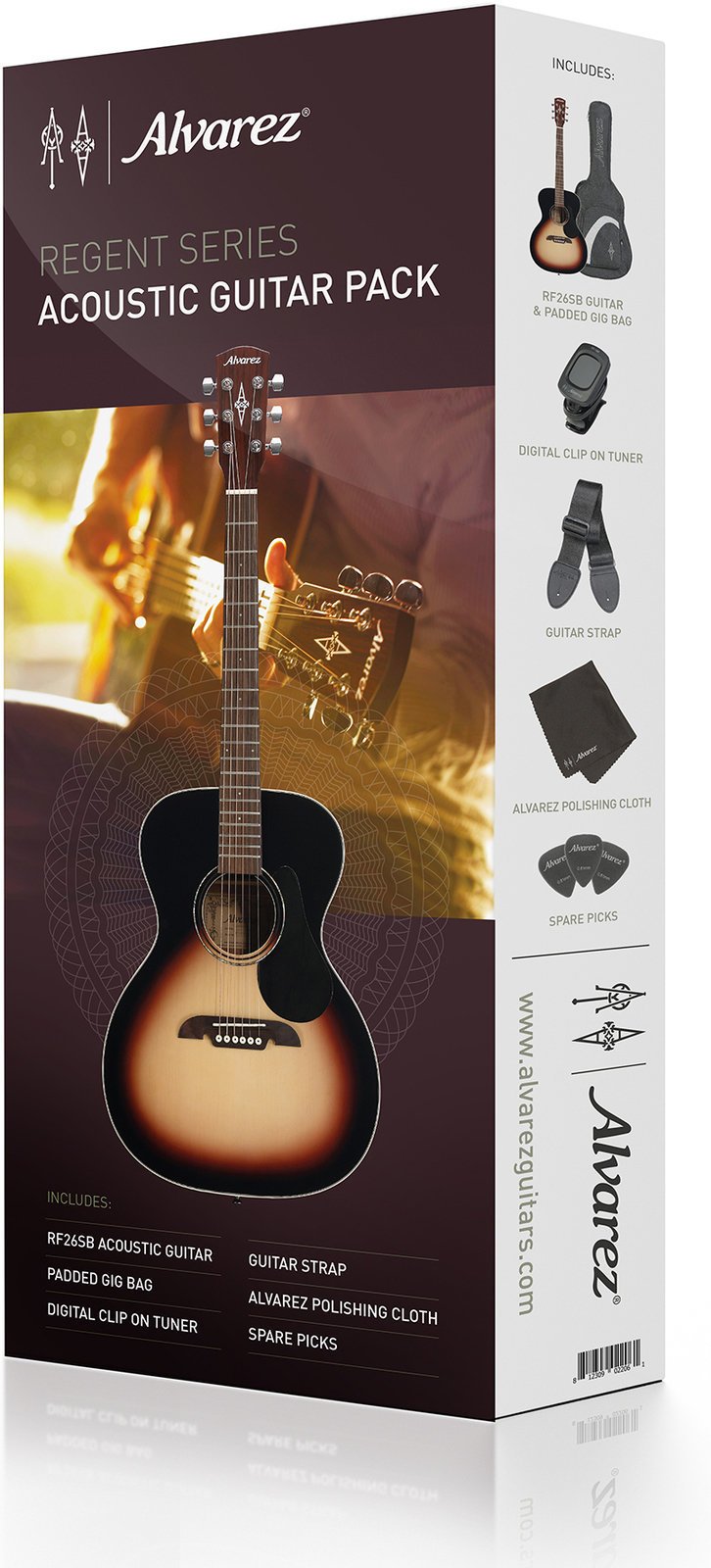 Akustická gitara Alvarez RF26SSB-AGP Satin Sunburst