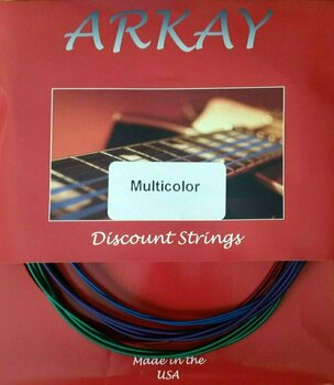 Corde Chitarra Acustica Aurora Arkay Standard Acoustic Guitar Strings 11-50 Black - 1