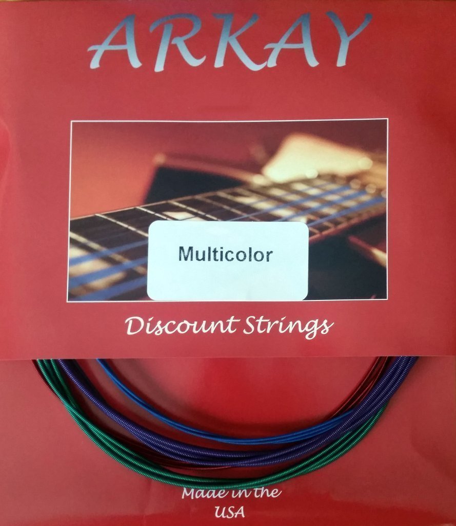 Basgitarrsträngar Aurora Arkay Standard Bass Guitar Strings 45-105 Blue