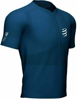 Infect Mary mobile Compressport Trail Half-Zip Fitted SS Top Blue S - Muziker