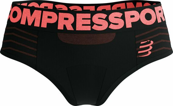 Ropa interior para correr Compressport Seamless Boxer Black S Ropa interior para correr - 1