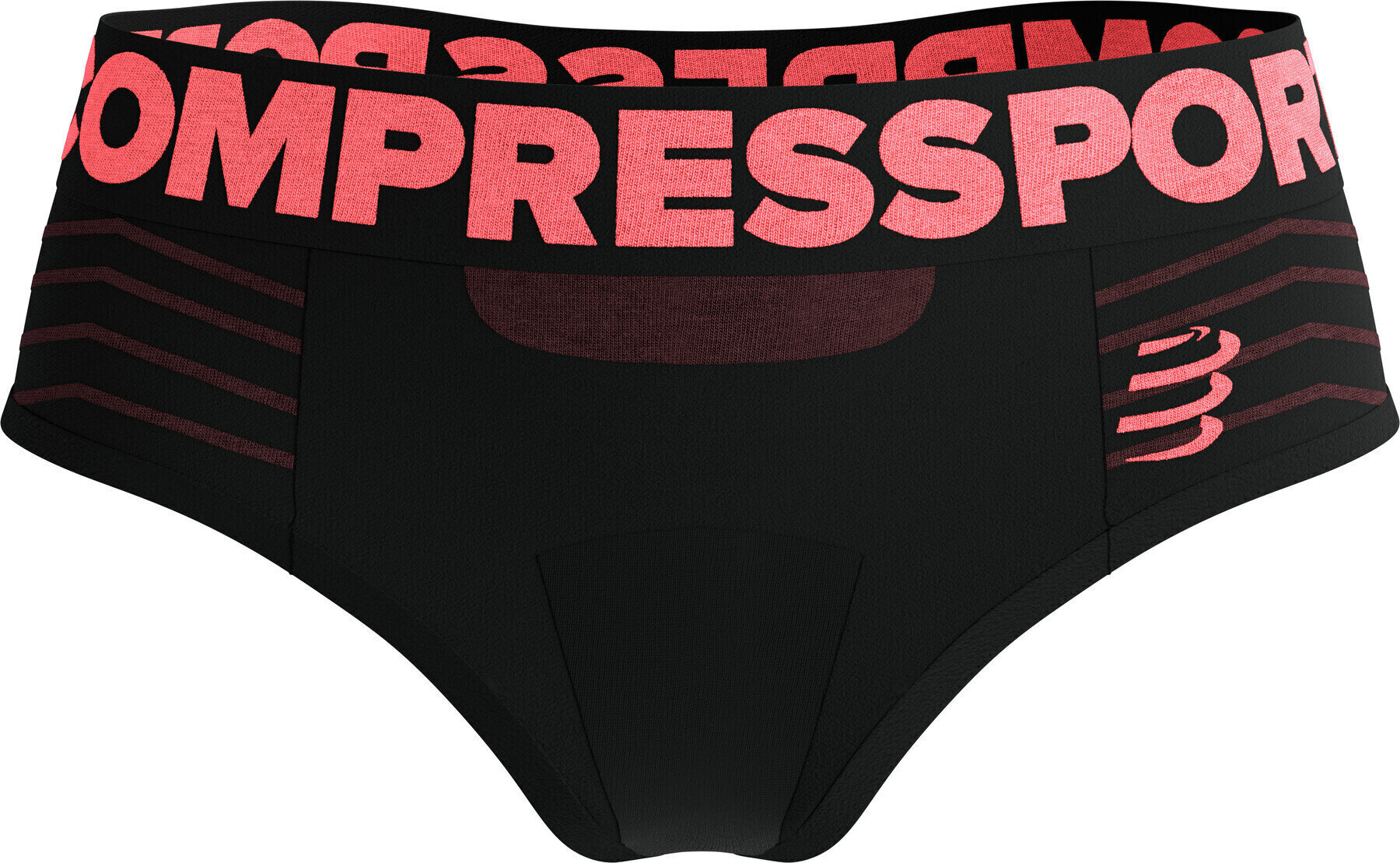 Бельо за бягане Compressport Seamless Boxer Black M Бельо за бягане