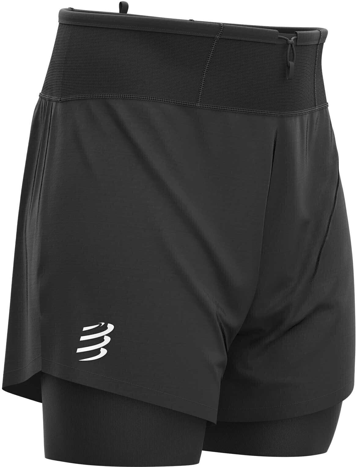 Running shorts Compressport Trail 2-in-1 Short Black S Running shorts
