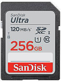 Carte mémoire SanDisk Ultra 256 GB SDXC SDSDUN4-256G-GN6IN SDXC 256 GB Carte mémoire