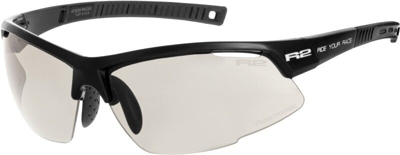 Cycling Glasses R2 Racer Black Shiny/Photochromic Grey Cycling Glasses